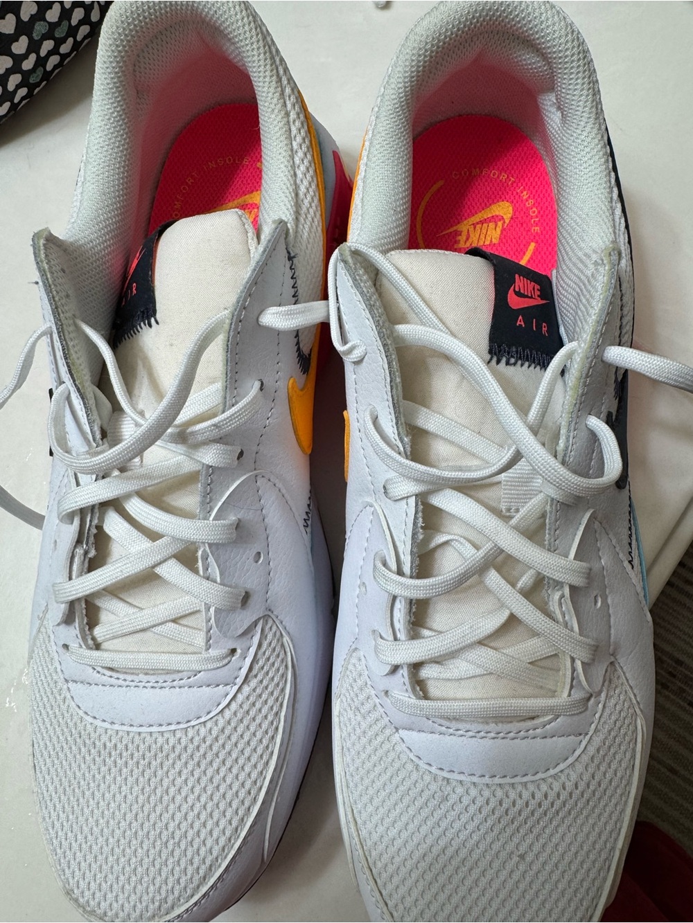 Nike Mens Excee Air Max Turquoise Pink white Sneakers - Picture 4 of 7